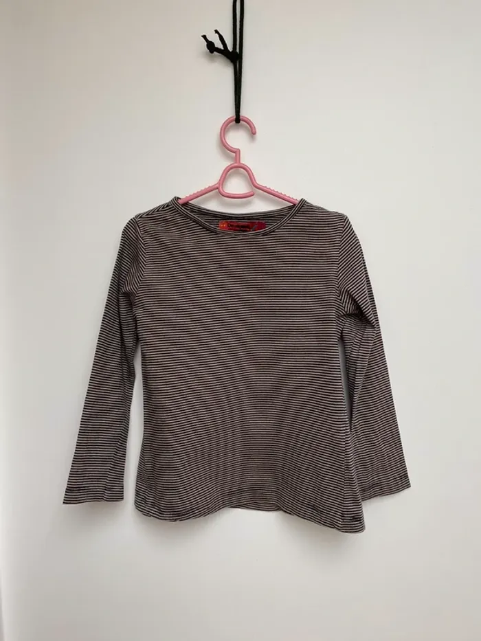 T shirt desigual fille 4 ans fine rayures