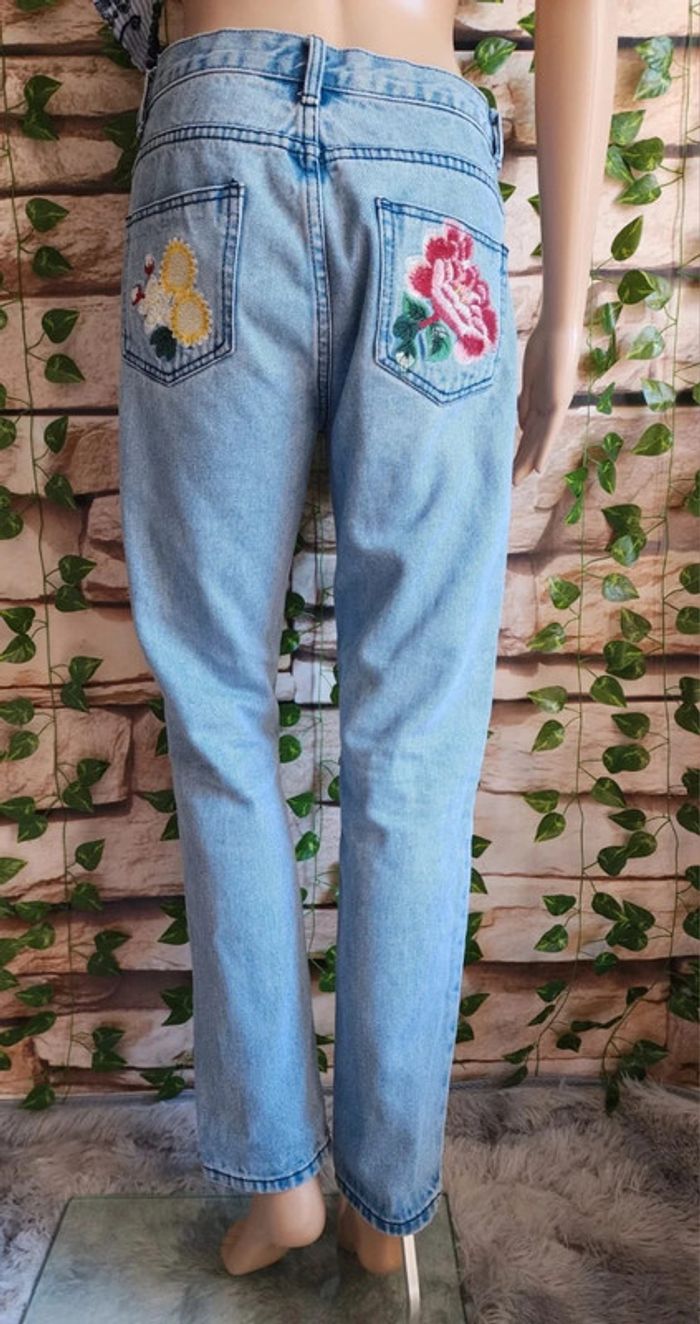 🌸Jeans Fleurie Taille 38🌸 - photo numéro 6