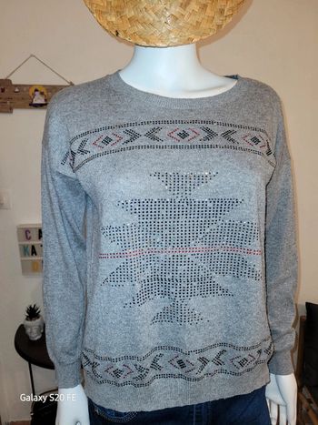 Pull avec angora et laine