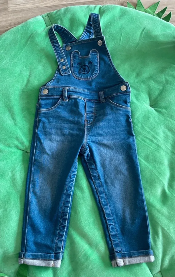 Salopette en jean bébé garçon - photo numéro 2