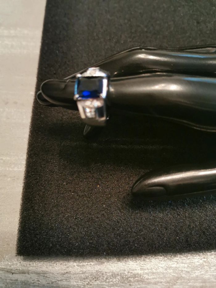 Bague homme pierre bleue T9 et T10 - photo numéro 2