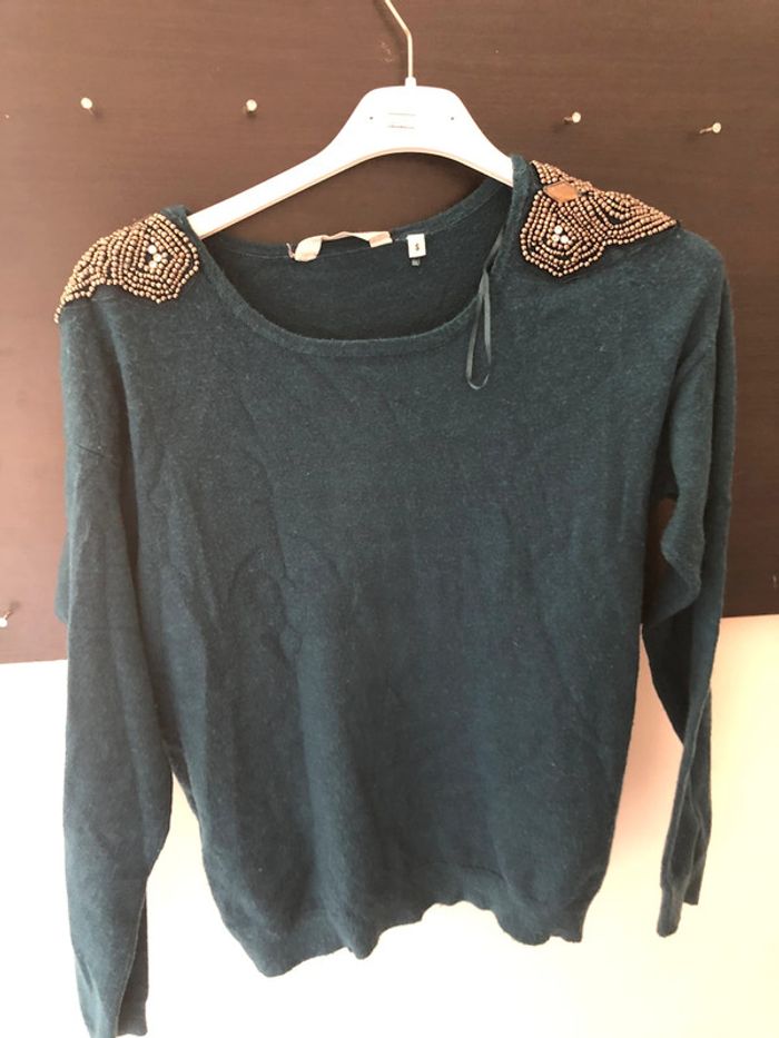 Pull bleu canard