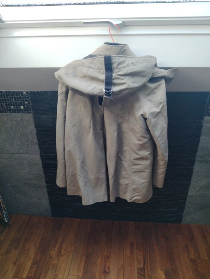 Manteau matelassé Beige Zara Basic - photo numéro 4