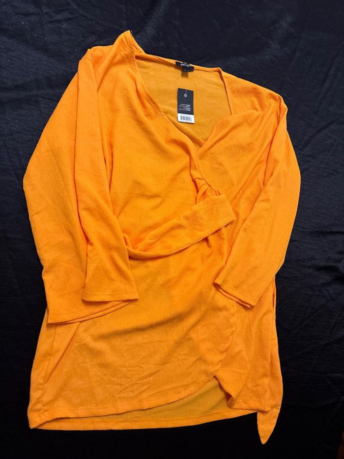 Robe kimono orange