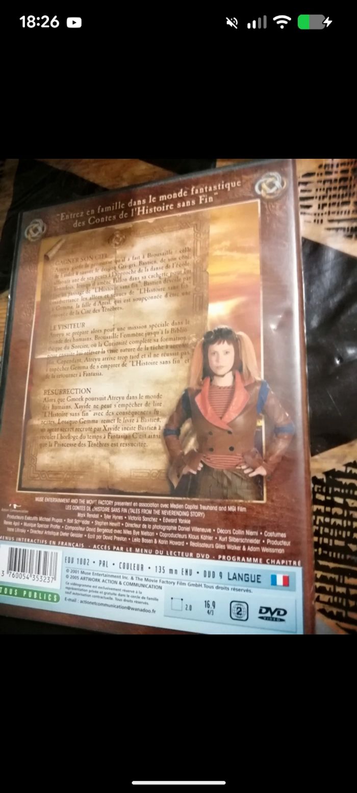 DVD les contes de l'histoire sans fin. - photo numéro 2