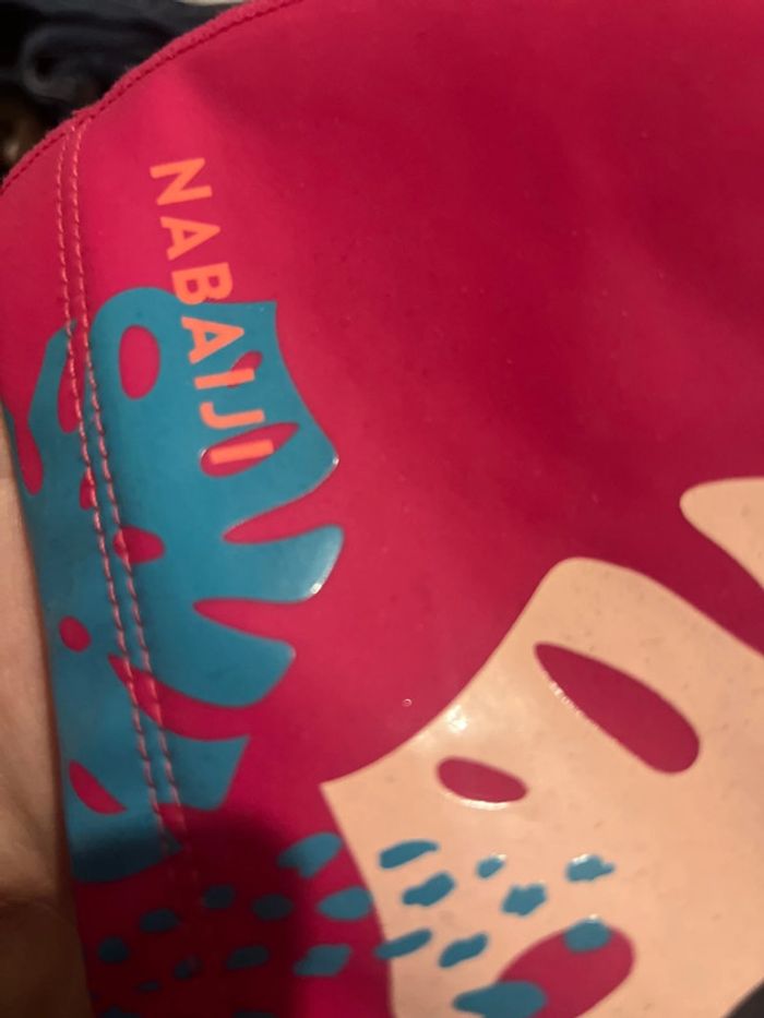 51/56 enfant bonnet bain Nabaiji rose piscine - photo numéro 3