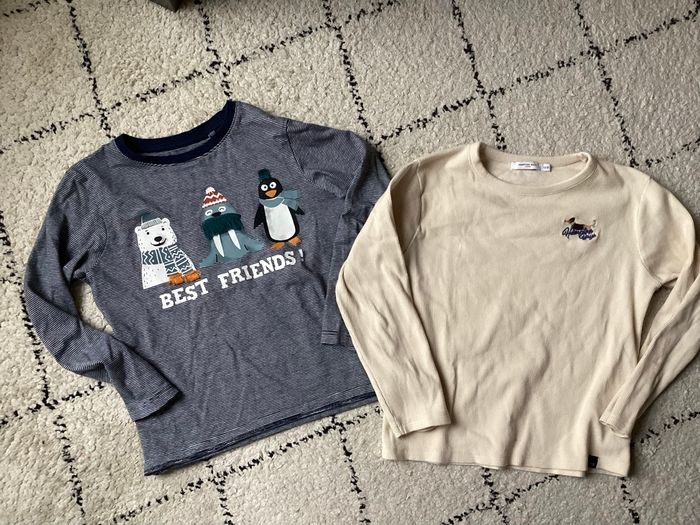 Lot de 2 T shirt manches longues