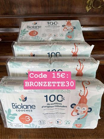 Couche Biolane taille 3 : 208 couches
