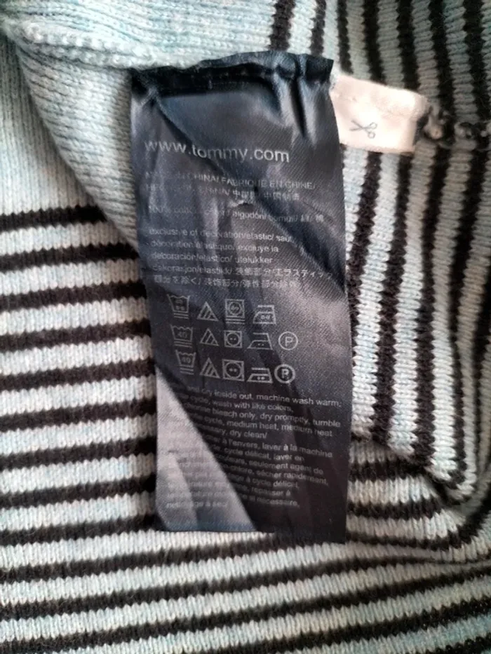 Pull Femmes Épaules Dénudées 100% Coton - Tommy Hilfiger - Taille S - photo numéro 7