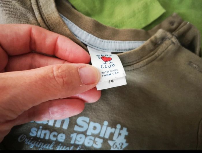 Ensemble t-shirts jean DPAM 12M - photo numéro 4