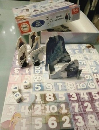 Calculs sur glace reine des neiges Educa