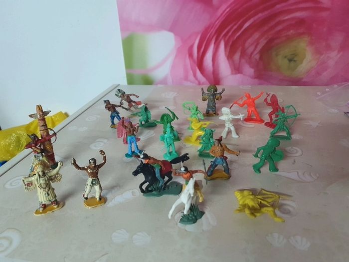 Lot de soldats indien vintage