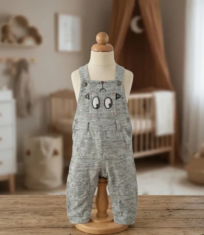 Salopette Orchestra - 6 mois (67 cm) - Grise Motif Robot