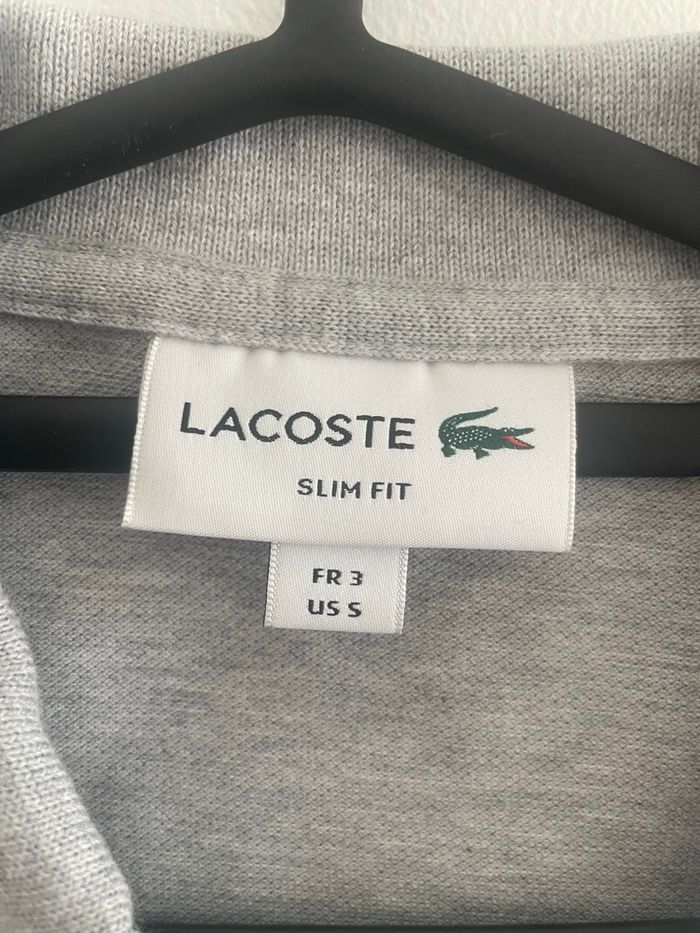 Polo Lacoste gris - photo numéro 4