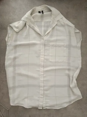 Chemise voile légèrement transparente Mango loose M