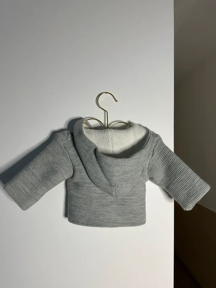 Gros gilet en mailles 3 mois - photo numéro 3