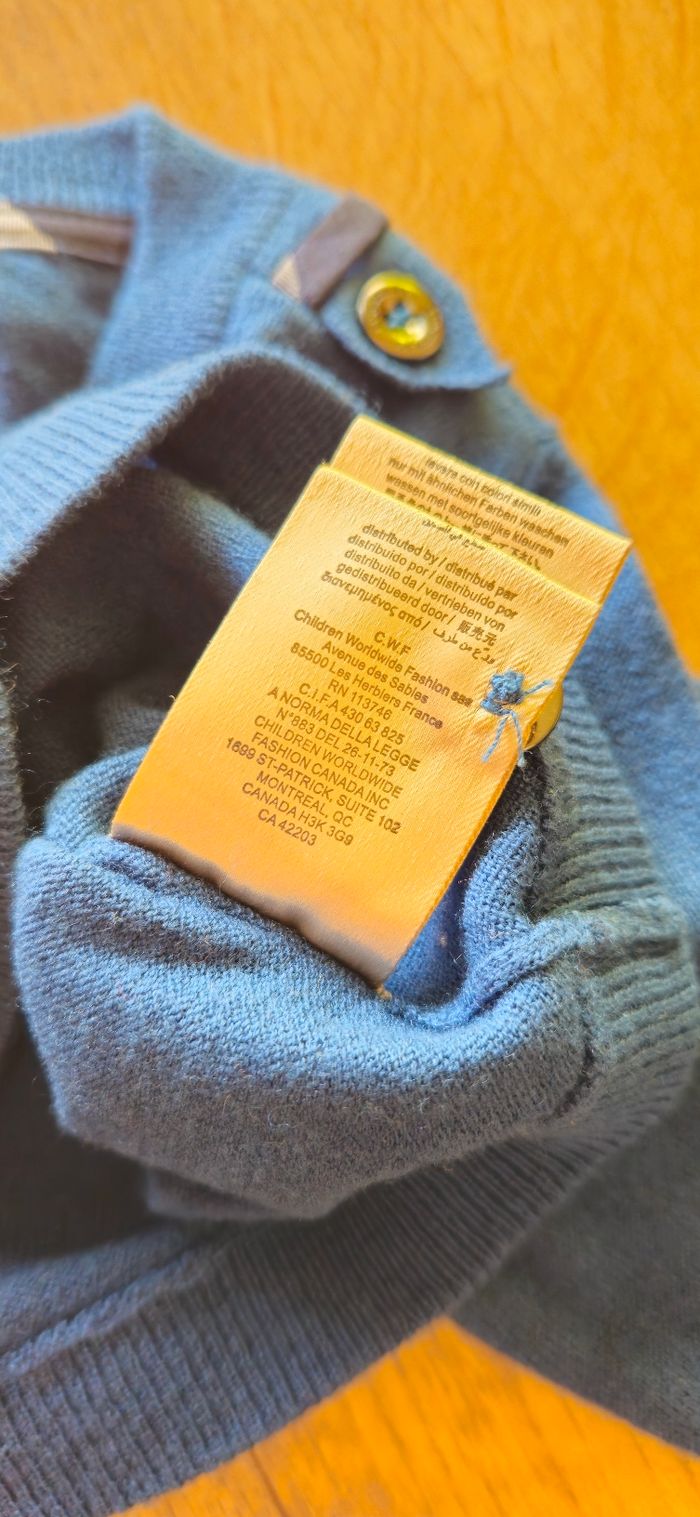 Gilet burberry neuf taille 4 ans original - photo numéro 6