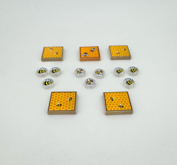 Lego Accessoires City : Lot de Tiles et Round thème Abeilles - NEUF - photo numéro 2