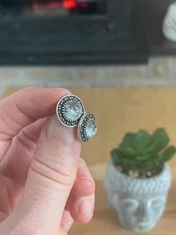 Boucles d’oreilles couleur diamant neuves