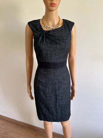 Robe bleue marine sans manches Caroll taille 36 bon état