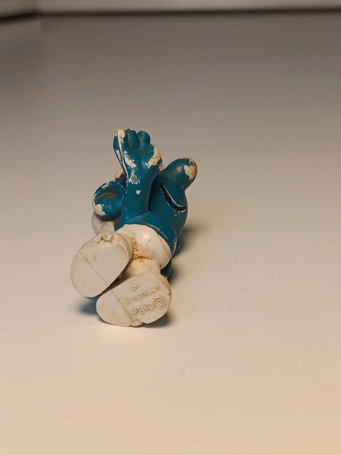 Figurine vintage Schtroumpf main levée peyo W.germany - photo numéro 5