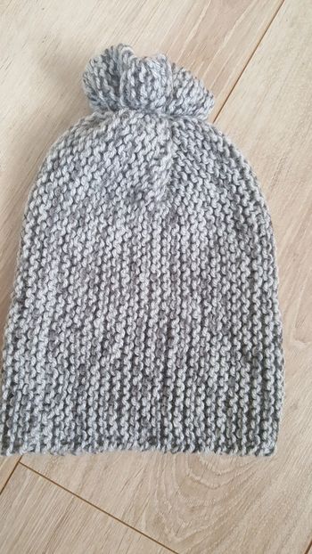 Bonnet garçon gris chiné