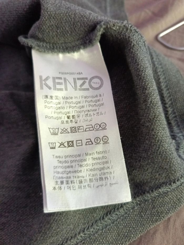 Polo gris et jaune fluo Kenzo - photo numéro 8