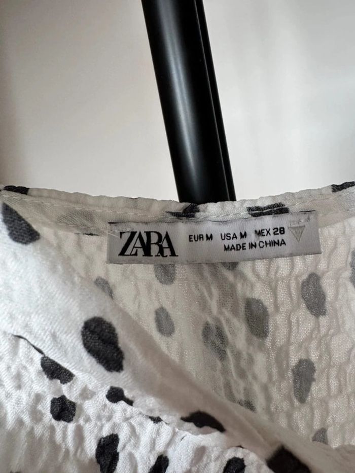Robe blanc noir M Zara - photo numéro 2