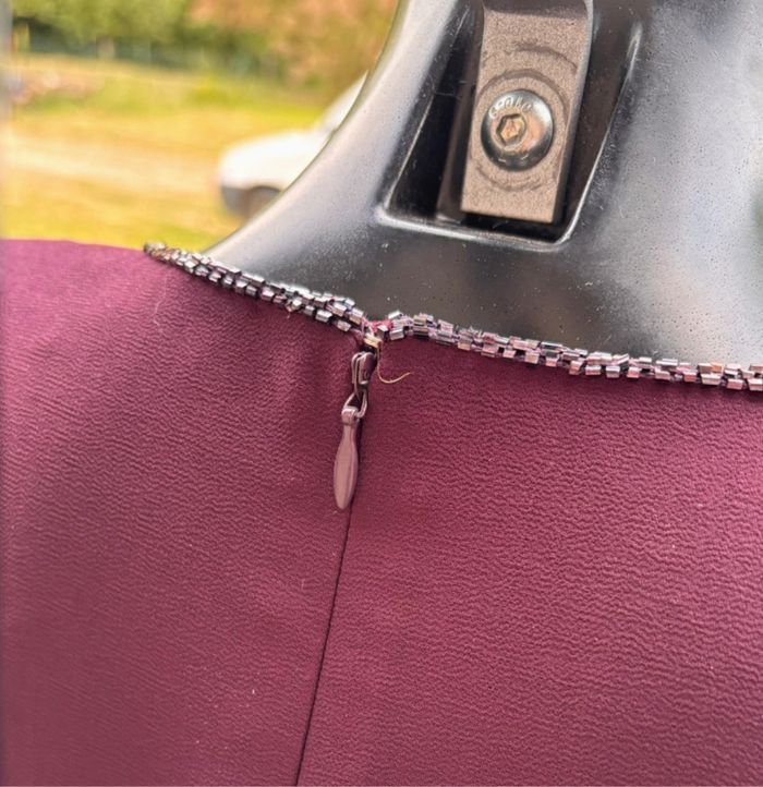Robe de soirée/cocktail/évènement à strass fait main Taille 44🪻 - photo numéro 6