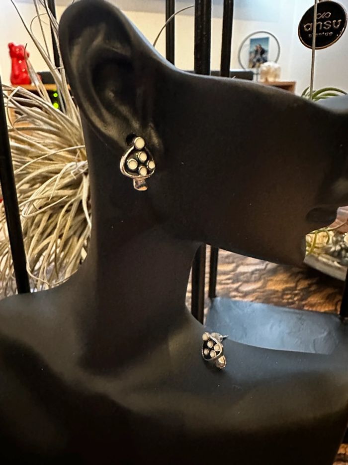 Boucles d’oreille « Champignon 2 »