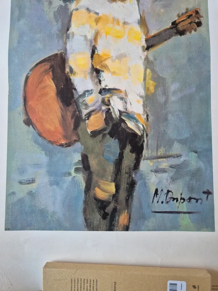 affiche ou poster vintage garçon à la guitare - photo numéro 3