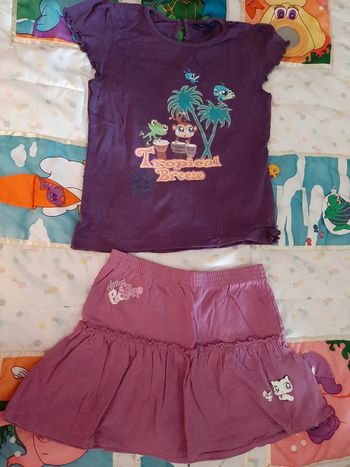 Ensemble jupe et t shirt littlest petshop