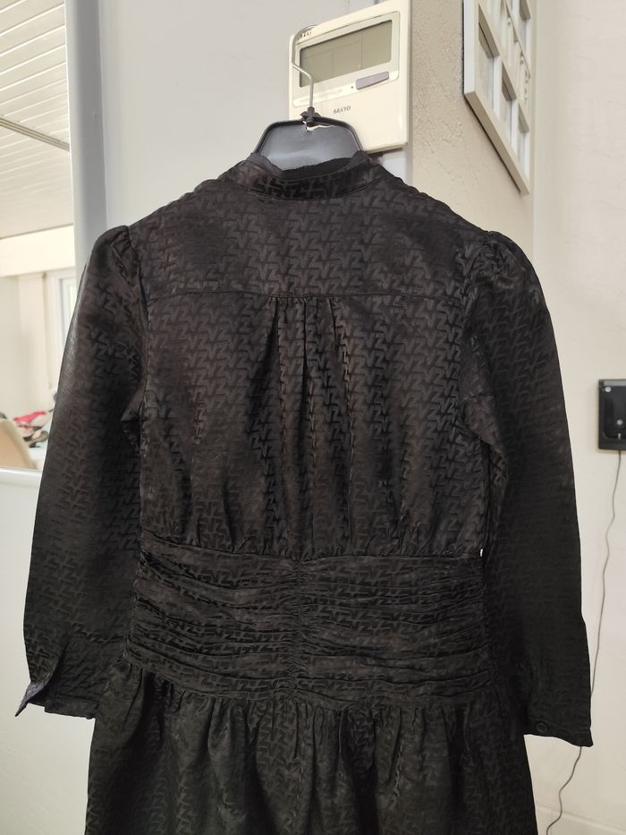 Robe neuve Zadig & voltaire taille 10 ans noire motif satiné automne hiver - photo numéro 5