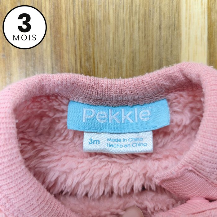 Pull chaud, Rose zèbre, 3 mois, Pekkle - photo numéro 3