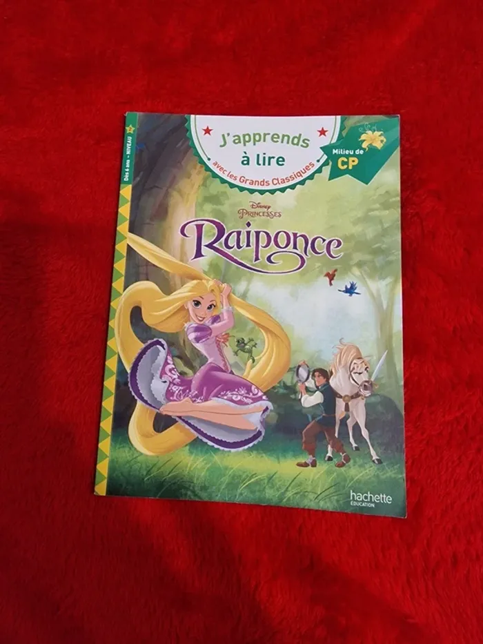 Livre j'apprends à lire raiponce