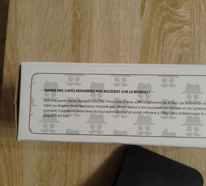 porte-tasse clipsable pour bureau - photo numéro 7