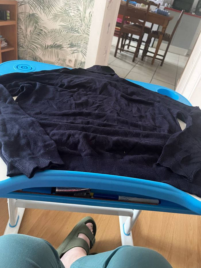 Pull col roulé