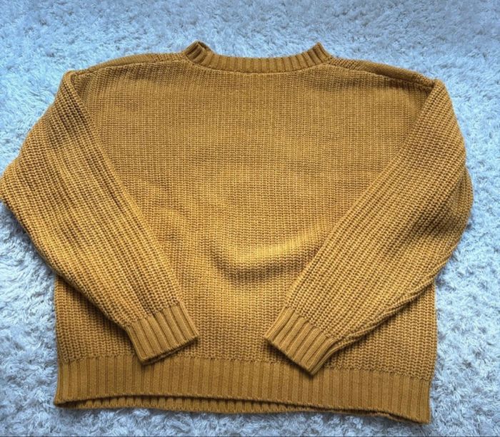 Pull en laine moutarde cosy 💛 parfait pour l’hiver - photo numéro 3