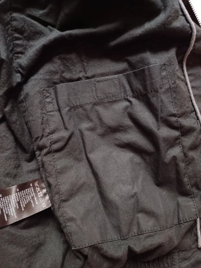 Veste noir homme S h&m multipoches capuche - photo numéro 8