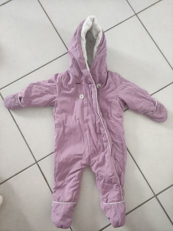Combinaison fille obaïbi 6 mois violette