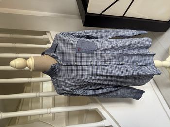 Chemise Marlboro Classics Slim Fit à carreaux bleus et blancs