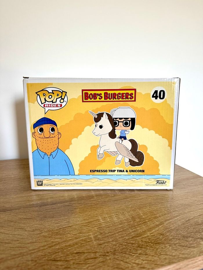 Figurine Funko Pop Espresso Trip Tina & Unicorn numéro 40 Bob’s Burger - photo numéro 4