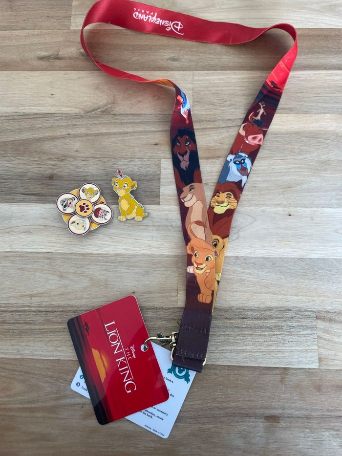 ❤️💛Ensemble pins et tourde cou Disney Disneyland Paris 💛❤️ - photo numéro 1