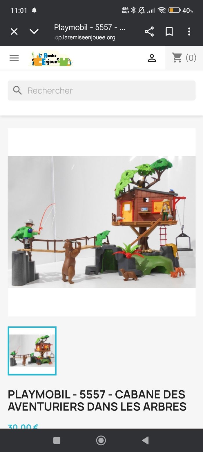 Lot playmobil maison dans les arbres et autres - photo numéro 2