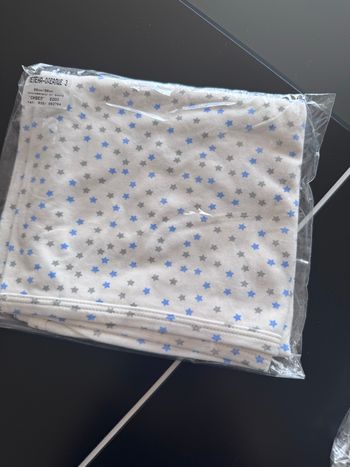 Couverture bébé coton 80 x 90 cm étoiles 