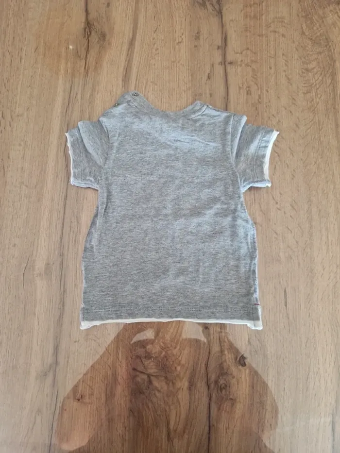 Lot - 5 tee shirt + 1 pull manches courtes - 6 mois - photo numéro 11
