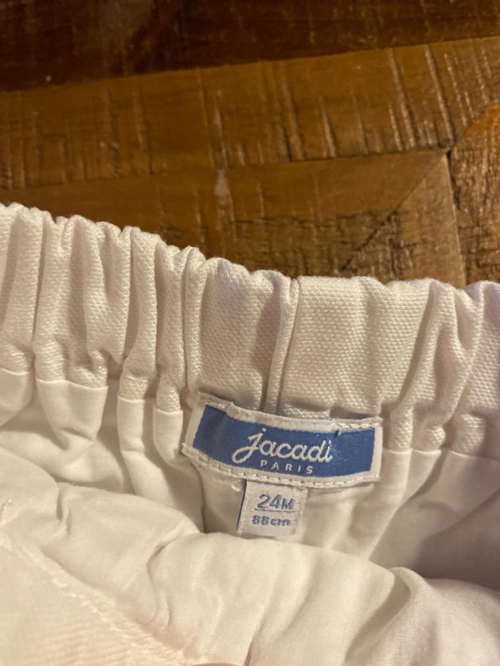 Short blanc liseret orange - photo numéro 3