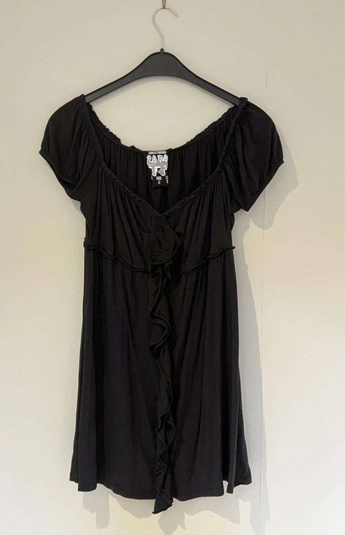 Robe tunique noire Zara