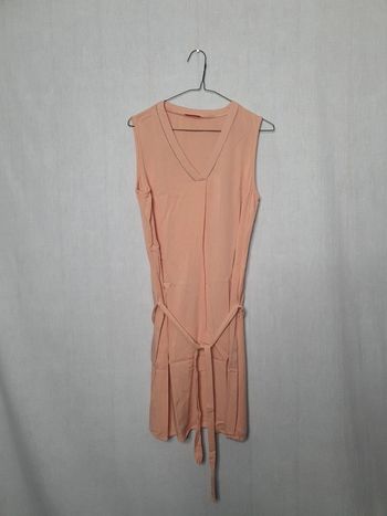 Robe rose en coton camaieu