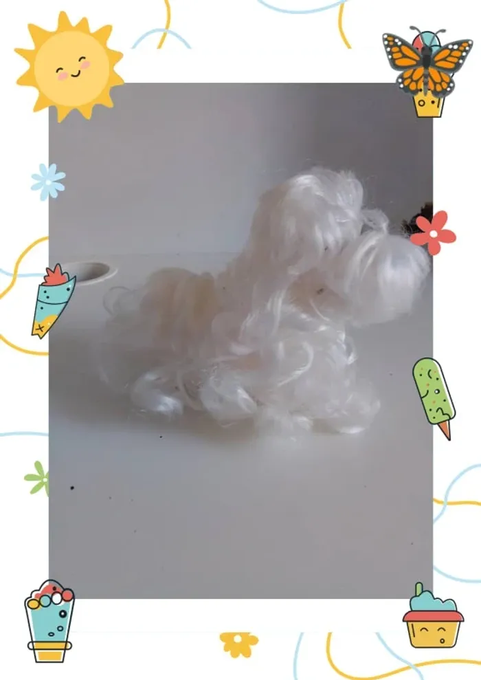 Chien à long poil vintage - photo numéro 3